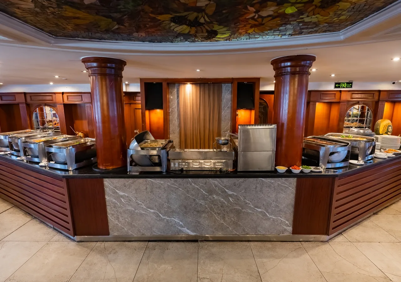 Restaurant aboard the MS Monica Nile Cruise Nile cruise